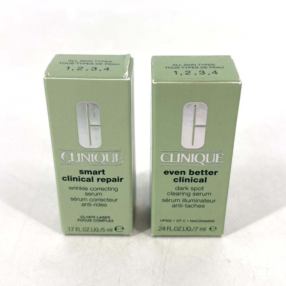 CLINIQUE Smart Clinical Repair Wrinkle Correcting Serum & Dark Spot 5ml/.17oz - Picture 2 of 4